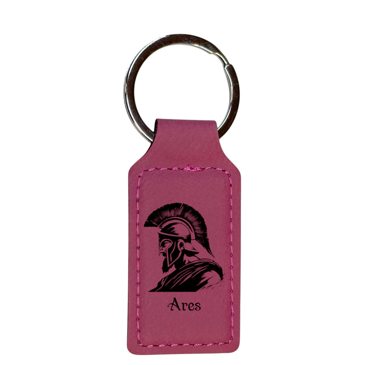 Keychain - Rectangle - Ares - Leather