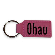 Keychain - Rectangle - Oahu - Leather