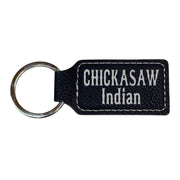 Keychain - Rectangle - Chickasaw Indian - Leather