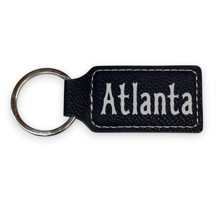 Keychain - Rectangle - Atlanta - Leather