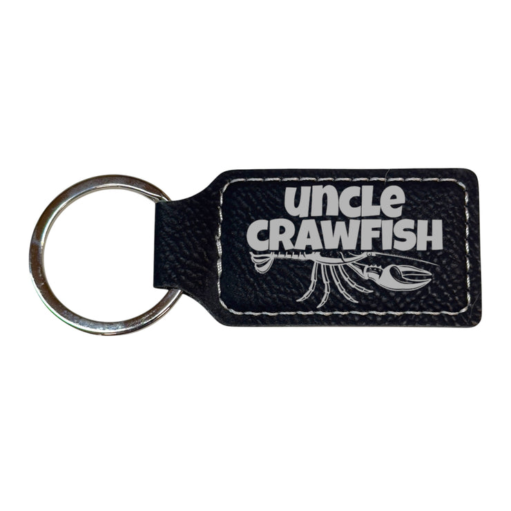 Keychain - Rectangle - Uncle Crawfish - Leather