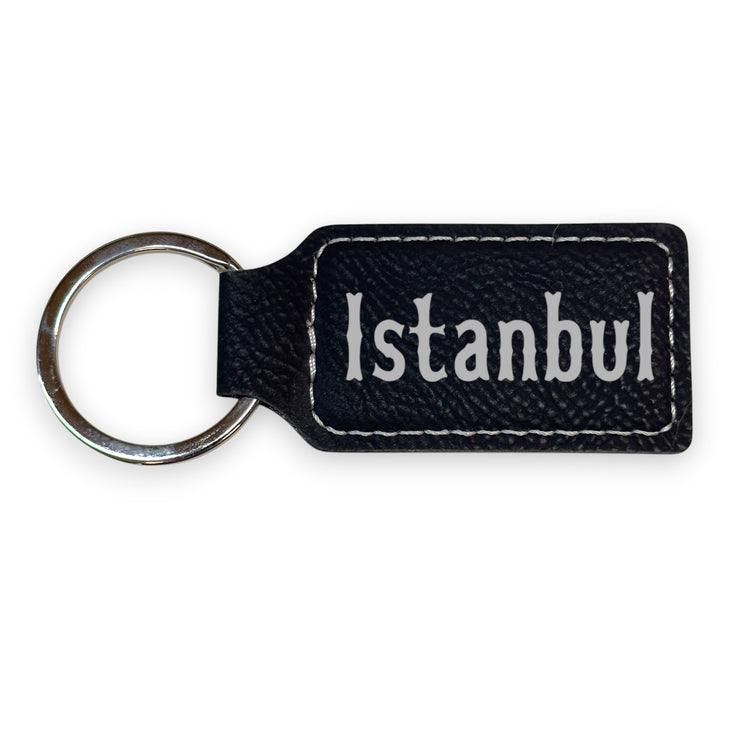 Keychain - Rectangle - Istanbul - Leather