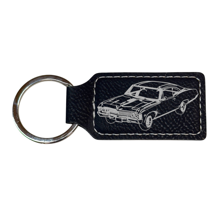 Keychain - Rectangle - Impala - Leather