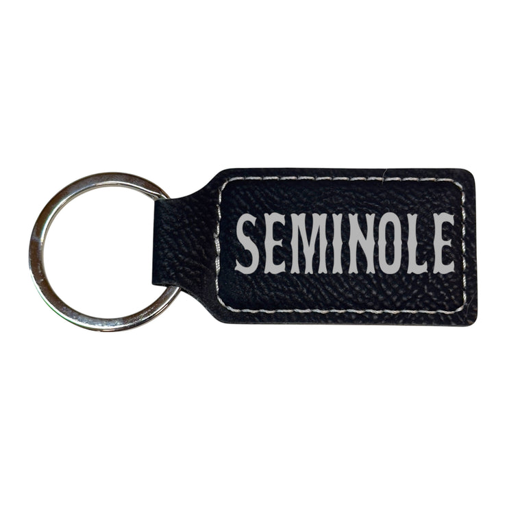 Keychain - Rectangle - Seminole - Leather
