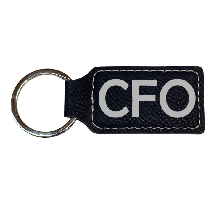 Keychain - Rectangle - CFO - Leather