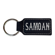 Keychain - Rectangle - Samoan - Leather
