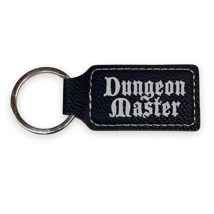 Keychain - Rectangle - Dungeon Master - Leather
