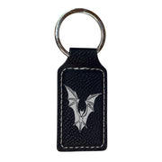 Keychain - Rectangle - The Bat - Leather