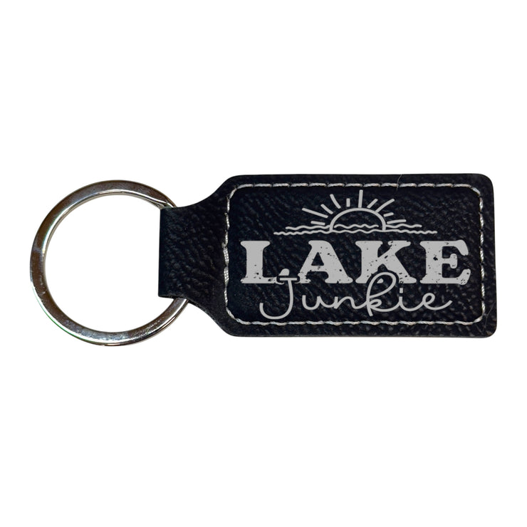 Keychain - Rectangle - Lake Junkie - Leather