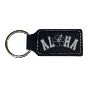 Keychain - Rectangle - Aloha - Leather