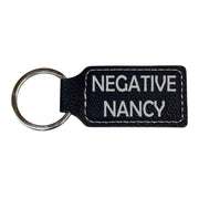 Keychain - Rectangle - Negative Nancy - Leather