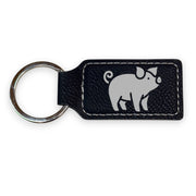 Keychain - Rectangle - Piglet - Leather
