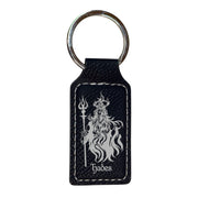 Keychain - Rectangle - Hades God of the Underworld - Leather
