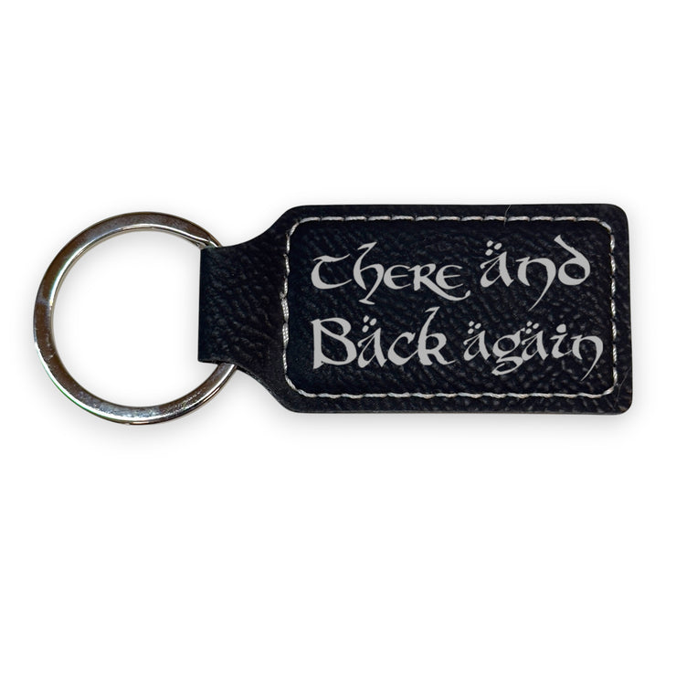 Keychain - Rectangle - There and Back Again - Leather