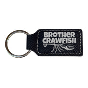 Keychain - Rectangle - Brother Crawfish - Leather