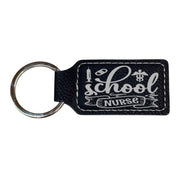 Keychain - Rectangle - School Nurse - Leather