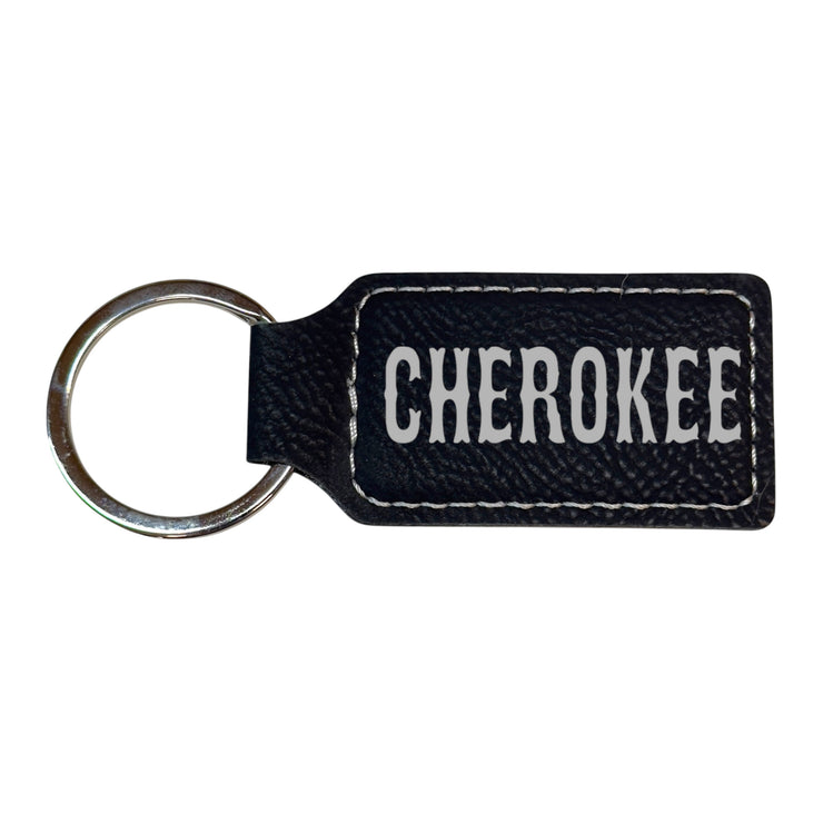 Keychain - Rectangle - Cherokee - Leather