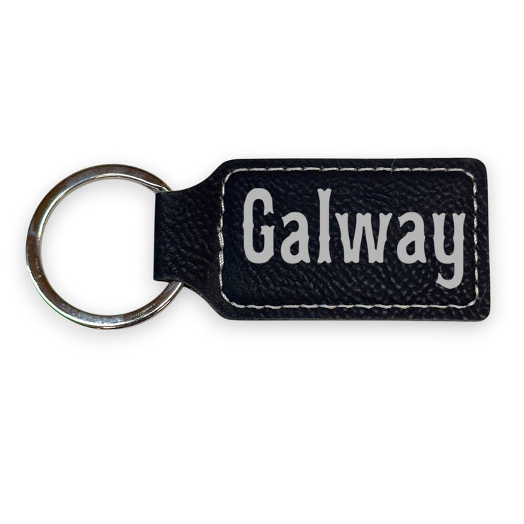 Keychain - Rectangle - Galway - Leather