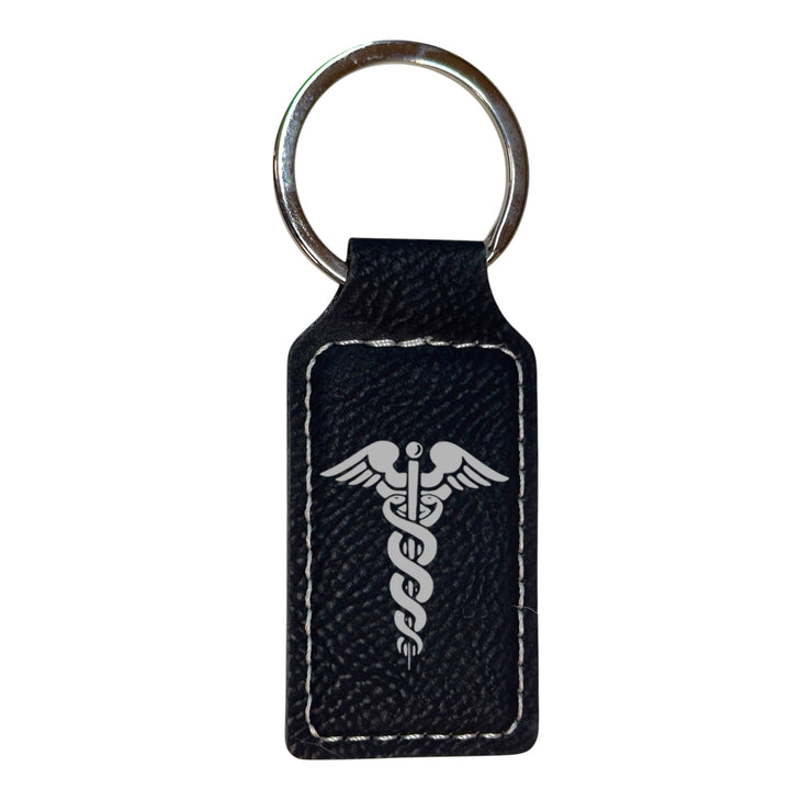 Keychain - Rectangle - Pharmaceutical Hermes - Leather
