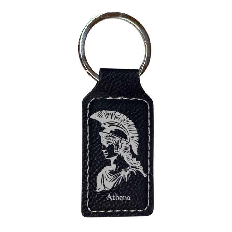 Keychain - Rectangle - Athena - Leather