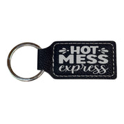 Keychain - Rectangle - Hot Mess Express - Leather