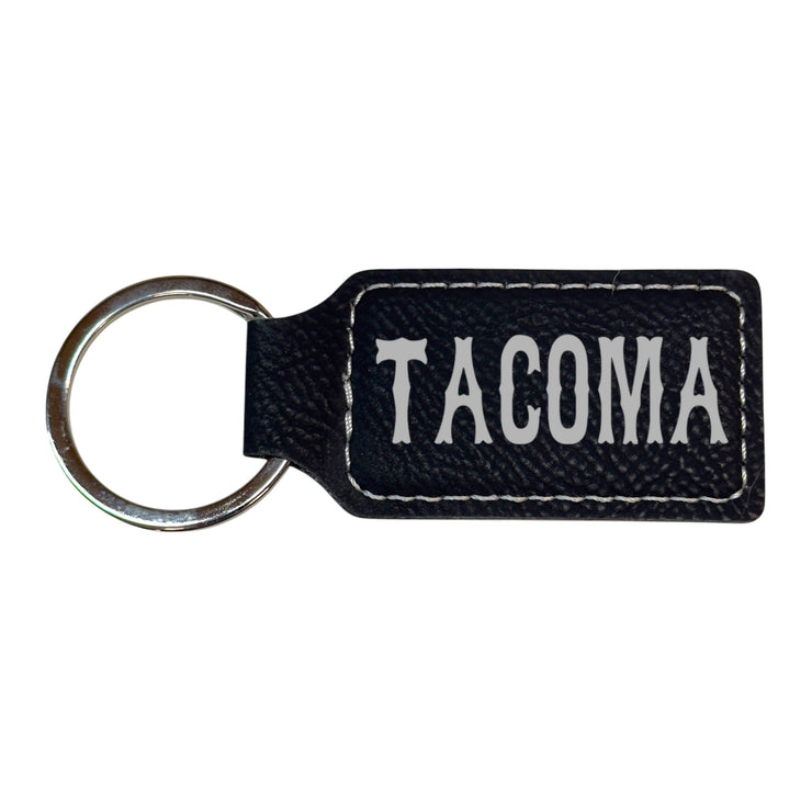 Keychain - Rectangle - Tacoma - Leather