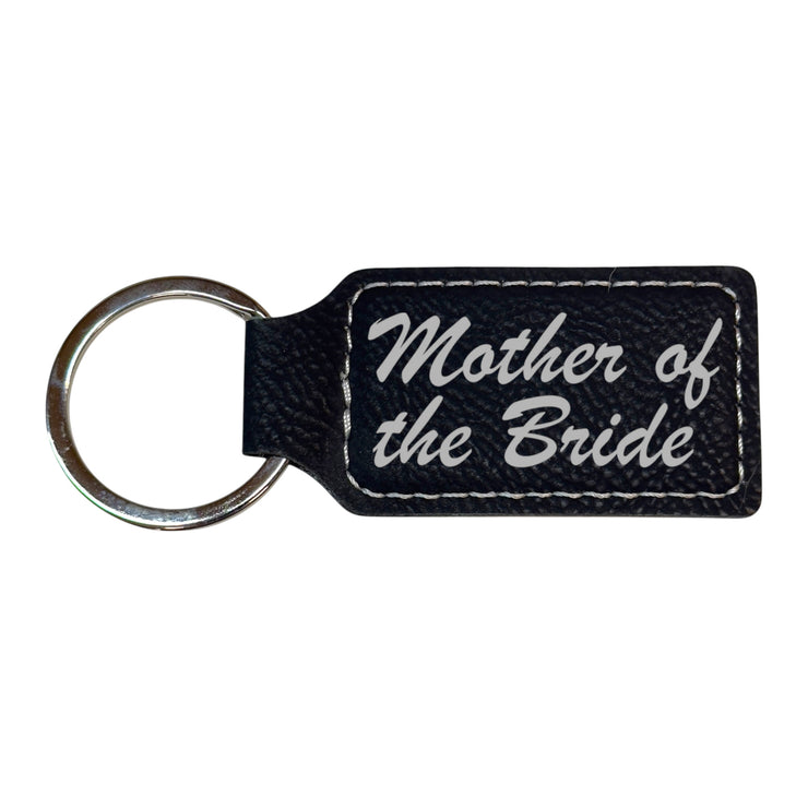 Keychain - Rectangle - Mother of the Bride - Leather