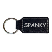 Keychain - Rectangle - Spanky - Leather