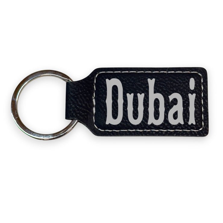 Keychain - Rectangle - Dubai - Leather