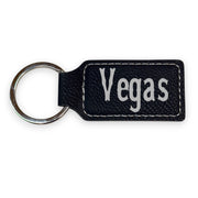 Keychain - Rectangle - Vegas - Leather