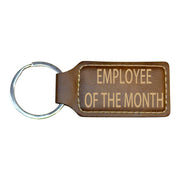 Keychain - Rectangle - Employee of the month - Leather