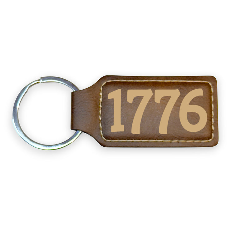 Keychain - Rectangle - 1776 - Leather