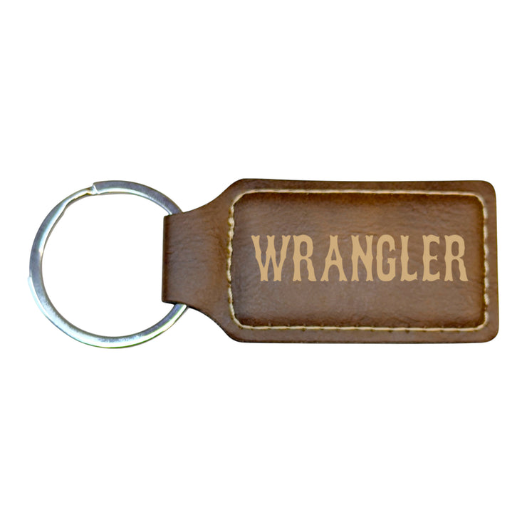 Keychain - Rectangle - Wrangler - Leather
