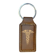 Keychain - Rectangle - Pharmaceutical Hermes - Leather