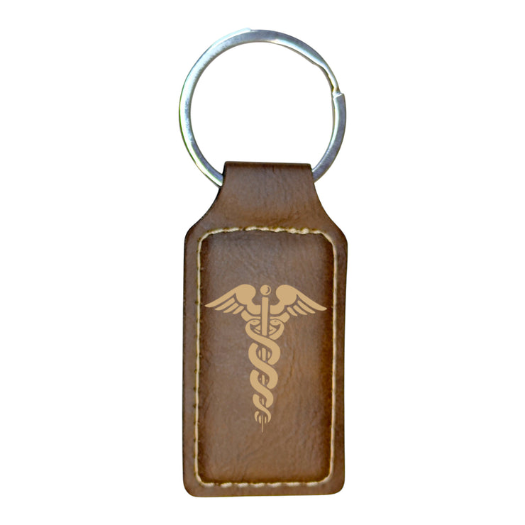 Keychain - Rectangle - Pharmaceutical Hermes - Leather
