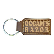 Keychain - Rectangle - Occams Razor - Leather