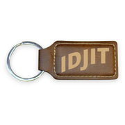 Keychain - Rectangle - Idjit - Leather