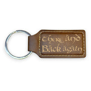 Keychain - Rectangle - There and Back Again - Leather
