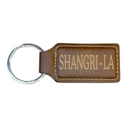 Keychain - Rectangle - Shangri La - Leather