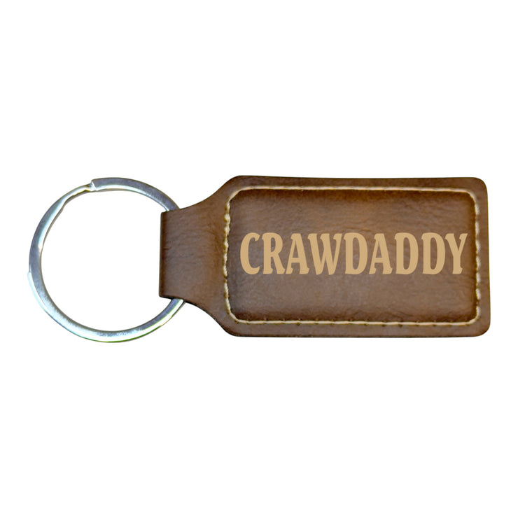Keychain - Rectangle - Crawdaddy - Leather