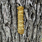 Bookmark - PERSONALIZED Golden Retreiver Dog - Birch wood