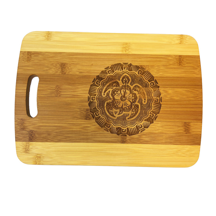 Hawaiin Turtle Cutting Board 14''x9.5''x.5'' Bamboo