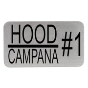 Hood Name Plates - Restaurant Hood Plates for the kitchen