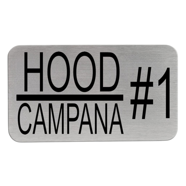 Hood Name Plates - Restaurant Hood Plates for the kitchen