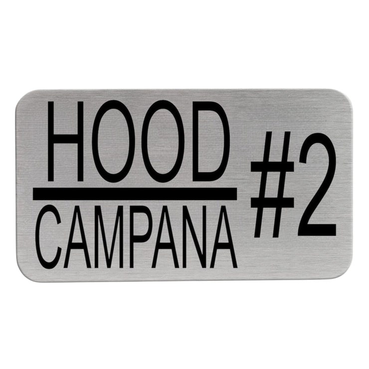 Hood Name Plates - Restaurant Hood Plates for the kitchen