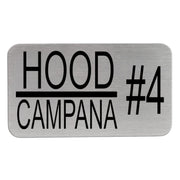 Hood Name Plates - Restaurant Hood Plates for the kitchen