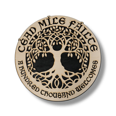 Framed Art - CUSTOM - Cead Mile Failte - A Hundred Thousand Welcomes - 2 Layers