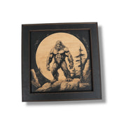 Framed Art - CUSTOM - Bigfoot Sasquatch SET of 4 Pictures