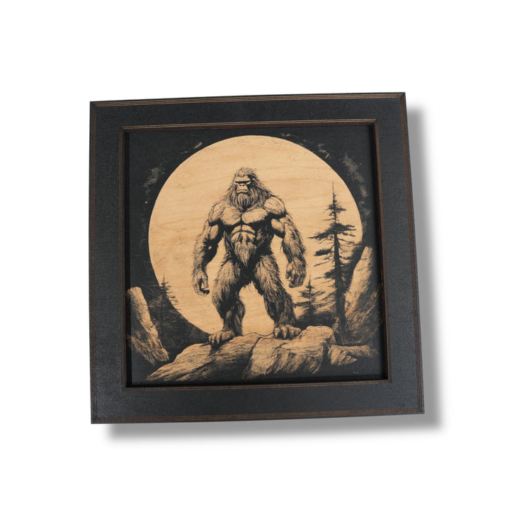 Framed Art - CUSTOM - Bigfoot Sasquatch SET of 4 Pictures