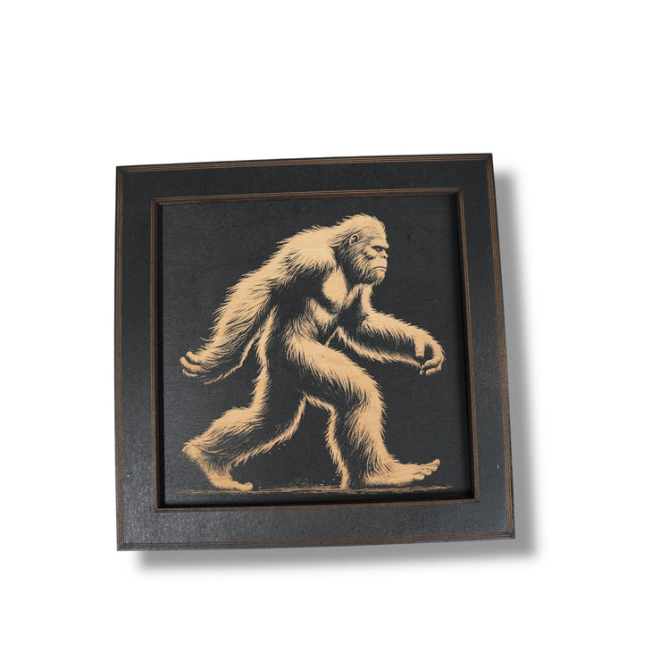 Framed Art - CUSTOM - Bigfoot Sasquatch SET of 4 Pictures
